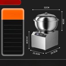 업소용 반죽기 상업용 믹서 블렌더 제빵용 내구성 강력한, 8L, 스마트 컨트롤 5kg 1500w 양방향 전진 후진 30, 기본 색상