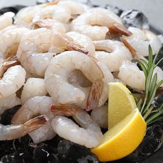 칵테일새우 특품 (생 새우살 냉동 대용량 깐새우 감바스용), 1개, 900g 1팩 특대 35-45미