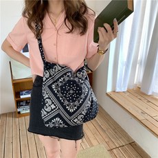에쥬아 린넨 에코백 데일리 캔버스 가방 대용량 숄더 토트백
