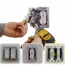 벽 콘센트 스위치 박스 고정 플레이트, 1개, 콘센트고정플레이트