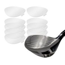 드라이버 필름 10매 골프 장타 스티커 슬라이스 훅 방지 헤드보호 비거리향상, 1세트