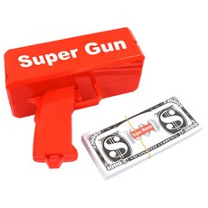 MANDOO4 플렉스 용돈 머니건 파티 용품, 1개