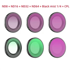 DJI 오스모 나노용 써니라이프 NDPL CPL 필터 키트 카메라용 ND8 ND16 ND32 MCUV 렌즈 짐벌 보호 세트), 17 6pcs Mix Filters
