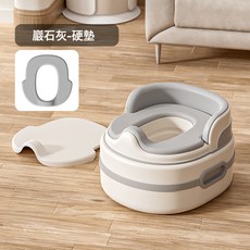 三合一兒童馬桶坐便器寶寶坐便圈小孩座便器嬰兒便攜盆小孩馬桶圈, 岩石灰硬墊款:如圖