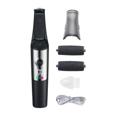 新款電動磨腳器自動搓腳祛老繭修足修腳工具美腳去死皮機修腳器, 1個, ZCA072黑色標配:如圖