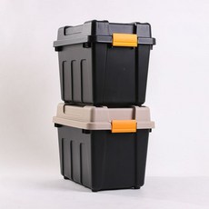 아이리스 코리아 대형 캠핑 카고 수납 정리 덕 박스 65L, 블랙덕, 43L