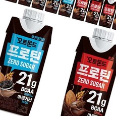 HIT부모님 명절선물 오트몬드프로틴제로슈거250ml 쿠키앤크림+초코(각6팩) /설날 추석세트