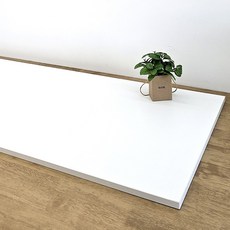 국내제조 E0 친환경소재 사월의가구 나무 우드 상판 식탁 테이블 책상 합판 18T 상판, 화이트, 1단