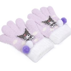 아이들이 좋아하는 귀여운 색상과 디자인으로 인기가 좋은 방울방울 쿠로미 장갑