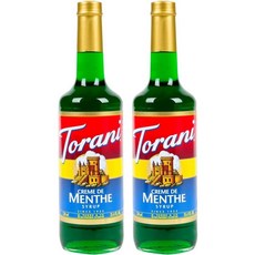 크렘 드 멘트 시럽 유리병, 750ml