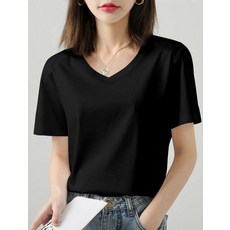 여름용 순면 모달 반팔티 여성용 라운드넥 루즈핏 아이스 쿨 반팔 상의