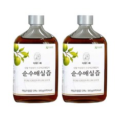 봄나래 저당 무설탕 순수매실즙 매실청, 2개, 350g