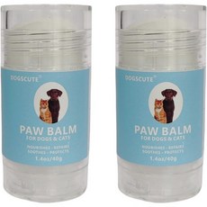 개와 고양이 위 강아지 발 밤 | 건조 코 팔꿈치 2팩 패드 보호기 보습제 진정제 주둥이 (40g *2개), 개와 고양이 강아지 발 밤 | 건조한 코 팔꿈치 2팩, 40g