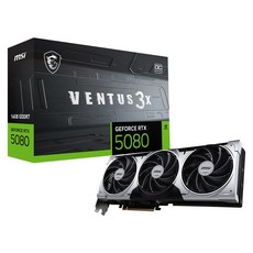 MSI [MSI] 지포스 RTX 5080 벤투스 3X OC 플러스 D7 16GB