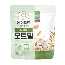 헤이오트 국산 유기농 오트밀 귀리 롤드오트, 1개, 600g
