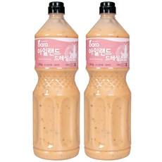 바로소스 아일랜드드레싱소스 1.9kg 샐러드 샌드위치 튀김 야채 업소용, 2개