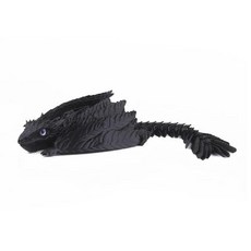 3D 드래곤 깃털 달린 Wyvern 프린트 관절형 장난감 데스크탑 애완동물, 11 Black