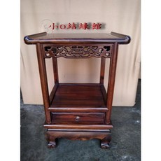 小o結緣館仿古傢俱雞翅木低單山架水晶架花台架藝品木雕48x34x69, 48x34x692低款