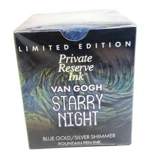 Private Reserve Starry Night 梵谷系列 鋼筆墨水 藍金色/銀色珠光 90ml, 星空, 1個