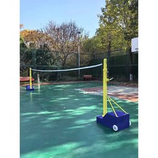 네트 지주대 배드민턴 족구 네트 캠핑 펜션 이동식, 1개, 스탠다드 네트 스탠드+네트