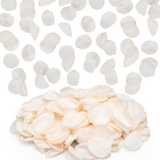 SUREAM 화이트 실크 꽃잎 300피스 플라워 걸 웨딩 샤워 장식 파티 테이블 장식 꽃잎 결혼식 생일 센터피스 브라이덜 흩뿌리는, 300, 아이보리