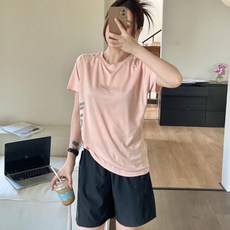 台灣發貨 2025新款運動套裝女 夏季透氣跑步服 體考訓練專用 休閒短袖短褲兩件套