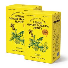 오제닉 호주 레몬 생강 마누카꿀 스틱 12g x 30포 x 2박스, 60개