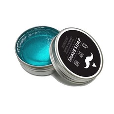 臺灣出貨 剃須膏剃須皂男士颳衚軟化衚須泡沫颳衚膏不銹鋼碗理髮修麵套裝, 1個, 古龍香剃鬚皁【一盒】