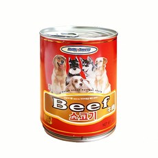 전견용 소고기 캔간식 400g 애완견 사료 통조림 육류 간식 강아지 간편식 반려동물 식사, 본상품