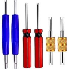 6개입 밸브 스템 제거 공구 세트 R134 R12 에어컨 HVAC 슈레이더 코어 2349968, 6PCS VAVLE TOOLS
