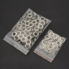 아일렛천막펀칭기 펀칭기 구멍 현수막 아일렛 수동 펀칭 타포린 10mm링 캔버스, 1개, D. 은색 아일렛 100세트