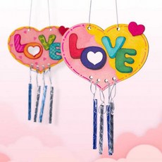 LOVE 하트 풍경 벨 만들기재료, 상세페이지 참조, 상세페이지 참조g, 1인용 개별포장