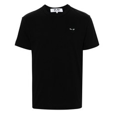 꼼데가르송플레이 하트 자수 티셔츠