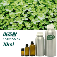 에코문 100% 천연 아로마 에센셜 오일, 1개, 10ml, 16. 마조람