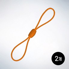 폰고리 고무줄, 2개, ORANGE