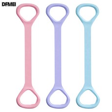DFMEI 拉力器女開背開肩拉伸帶健身拉筋練背部美家用瑜伽八字彈力繩, 1個, 紫色