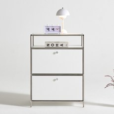 [와우특가할인] 완제품 세레나 600 모듈 수납장 높은 거실 선반장 4colors, 01.퓨어화이트