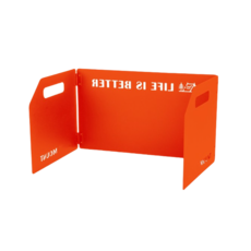 캠핑 접이식 알루미늄바람막이 접이식 가스버너바람막이 화로바람막이, 3개, 오렌지색