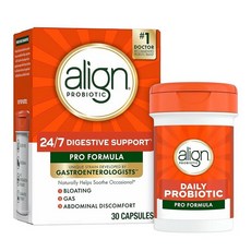 Align Probiotic Pro Formula 여성 및 남성용 프로바이오틱스 소화 건강을 위한 프로바이오틱스 남성 및 여성용 프로바이오틱 캡슐은 간헐적인 팽만감 및, 30정, 1개