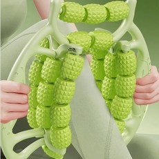 23/29 라운드 둥근 다리 마사지 롤러 얇은 다리 마사지 기계 근육 스트레치 기구 둥근 다리 집게, 29 륜, 녹색