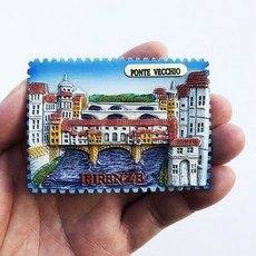 3D 피사의 기념품 냉장고 사탑 이탈리아 대성당 수지 토스카나 밀라노 스티커 마그네틱, 분홍색