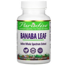 파라다이스 허브 바나바잎 추출물 코로솔산 바나바리프 파라다이땡 250mg 60정 2통, 2개