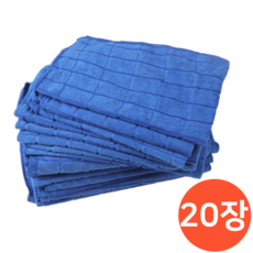 아이엠 극세사 바둑 걸레 경편, 블루, 20개