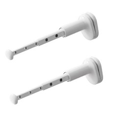 ONQIN 防風卡扣伸縮晾衣架 (2入組), 白色, 2個