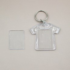 DSGS 패션키링 티셔츠 포토키링 열쇠고리, 투명