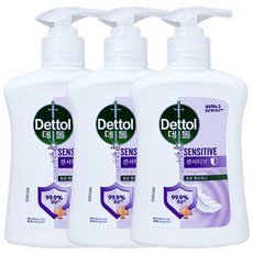 데톨 센서티브 250ml x 3개 ~ 핸드워시 손세정제 거품 버블