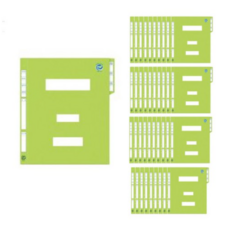 오피스존 정부화일 A4 MB, 연두, 10개