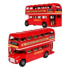 [4.75인치]런던 2층버스 하드탑 모형 미니카/모터맥스, 1개