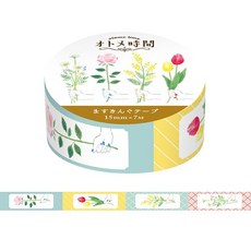 古川紙工 淑女午茶時光系列 紙膠帶 餅乾款, 1個, 04.花朵款