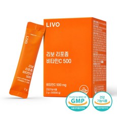 리보 리포좀 비타민C 500 분말 식약처인증, 9개, 60g